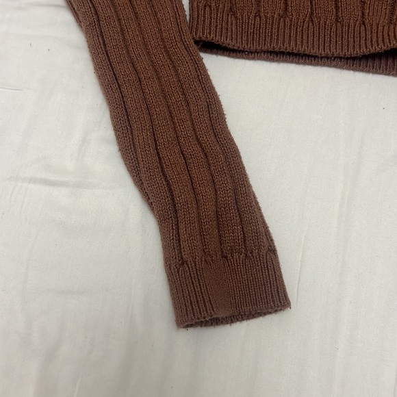 Nordstrom Rack Cognac Brown Button up sweater - Picture 3 of 7